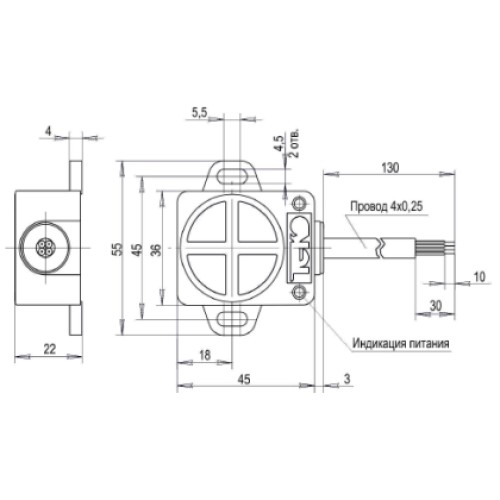 Блок удержания BH I82P-2P-500-1s75-25-L-H3