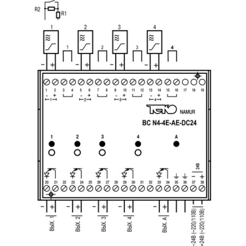 Блок сопряжения BC N4-4E-AE-DC24