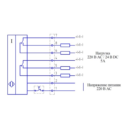 Аварийный тросовый выключатель индуктивный АТВ-1062
