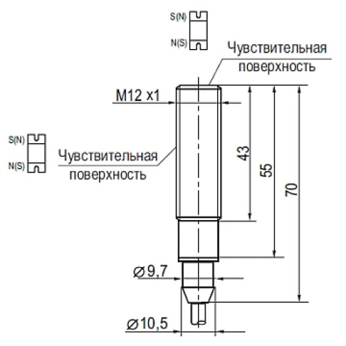 Магниточувствительный датчик положения ТЕКО MS AF2A-43-3
