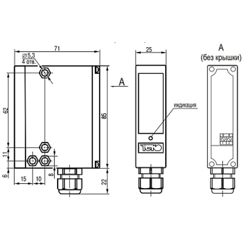 Бесконтактный выключатель OY IT61P-2-5-P-C