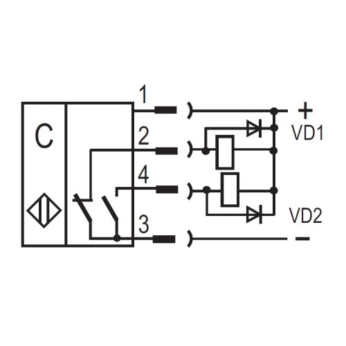Бесконтактный выключатель CSN EC87P5-43N-20-LZS4