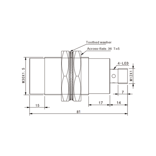 TYN30-40NO-E2 Индуктивный датчик