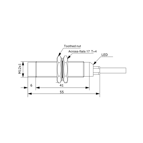 TYN12-10NO Индуктивный датчик