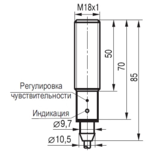 Бесконтактный выключатель CSB AF41A5-02G-6-L