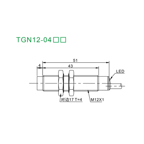 TGN12-04PO Индуктивный датчик