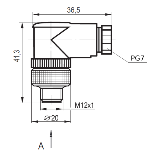 Соединитель CP S255R-3 (PG7)