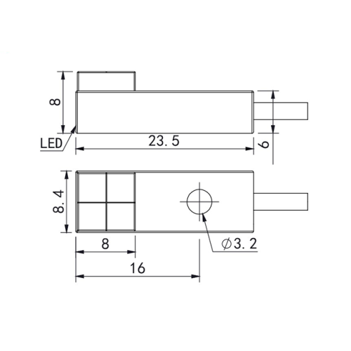 TEN08-2,5NO Индуктивный датчик