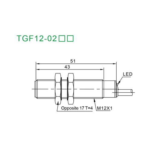 TGF12-02NC Индуктивный датчик