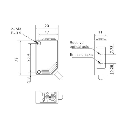 Оптический датчик Akusense ESB-S10P