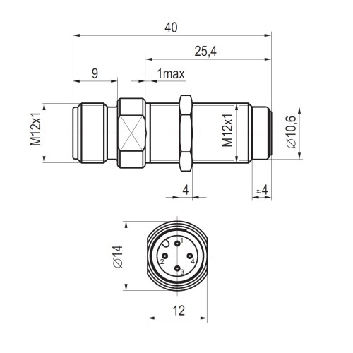 Бесконтактный выключатель ISB WBC22A8-31P-1,5-PS4-1