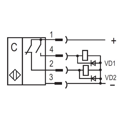 Бесконтактный выключатель CSN EC87P5-43P-20-LZS4