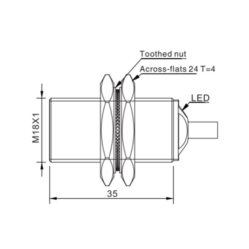 TSF18-08PC Индуктивный датчик