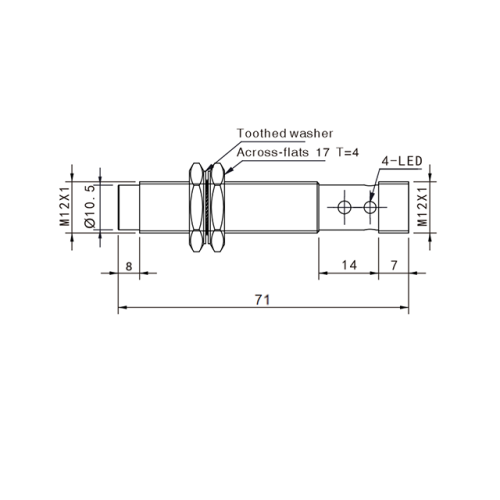 TLN12-08NO-E2 Индуктивный датчик