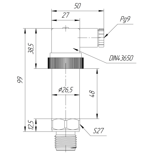 Датчик давления ТЕКО PTK1U-G-K600-02-G14M-A420-DN