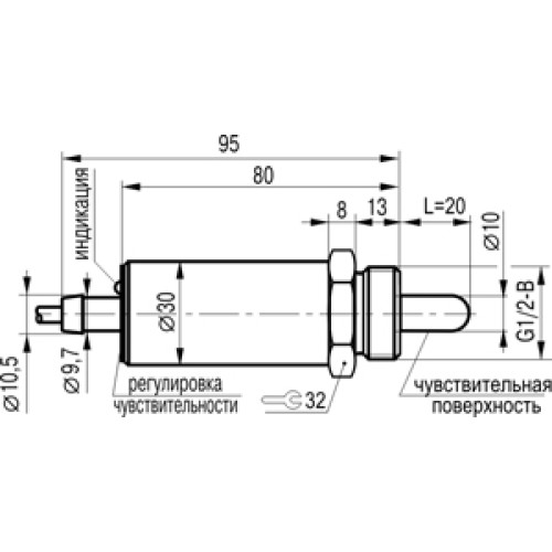 Бесконтактный выключатель CSN EF48B8-43P-20-LZ-P1