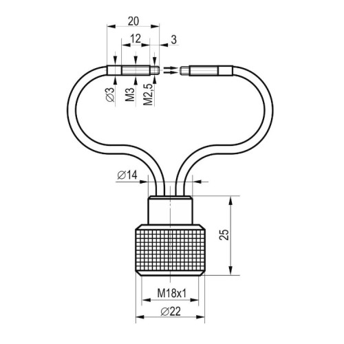 Оптоволоконная насадка OFT A4-001P-0,5