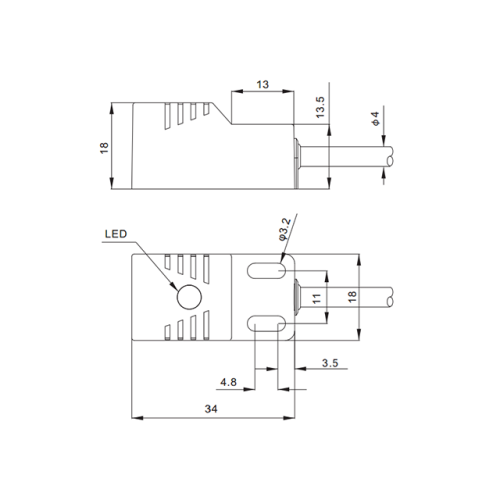 TQF18-05NO Индуктивный датчик