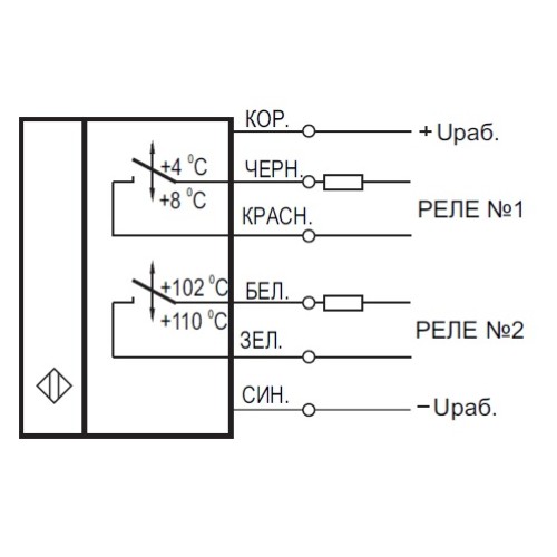 Датчик-реле температуры TT ZG71P8-94U-10-P-C-0,9