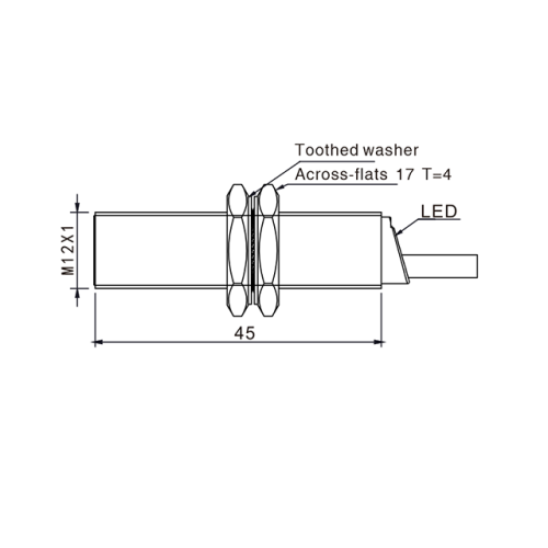 TAF12-03PV Индуктивный датчик