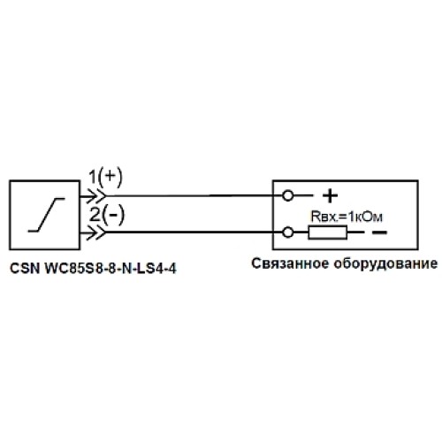 Бесконтактный выключатель CSN WC85S8-8-N-LS4-4