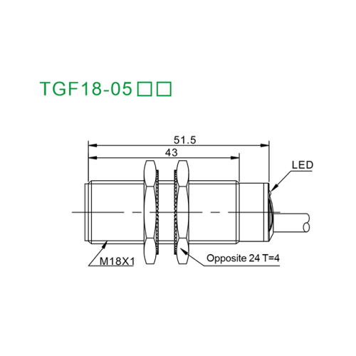 TGF18-05NC Индуктивный датчик