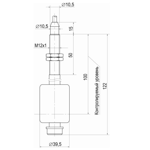 Магниточувствительный датчик уровня ТЕКО MS DUG11-N-10-C2