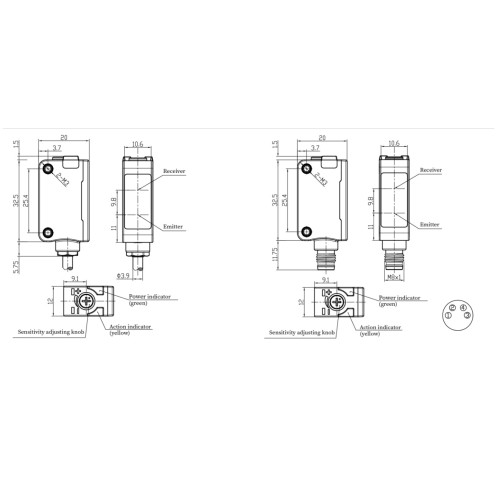 PSE-YC25DPBR Оптический датчик