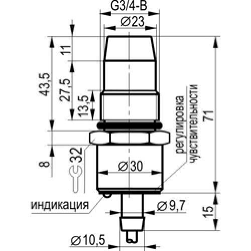 Бесконтактный выключатель CSN EF46S8-8-N-L