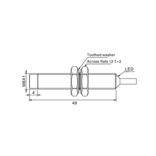 TMN08-03NC Индуктивный датчик