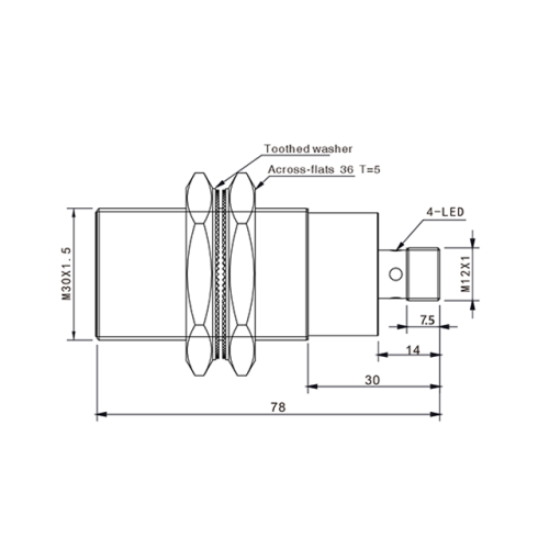 TYF30-22NC-E2 Индуктивный датчик