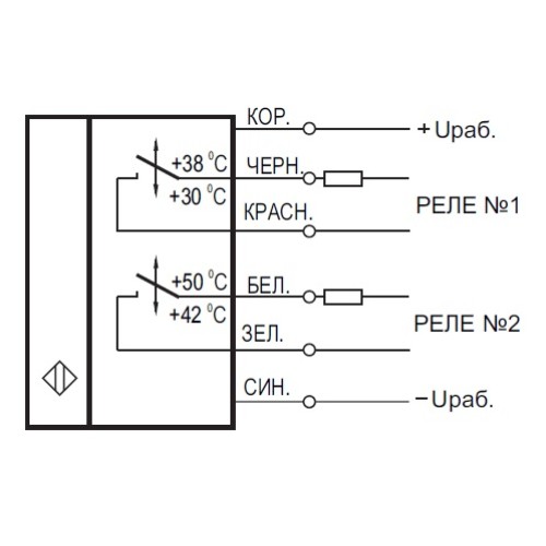 Датчик-реле температуры TT ZG71P8-94U-07-P-C-0,9