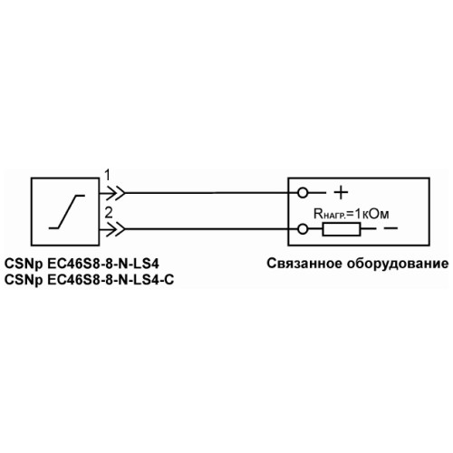 Бесконтактный выключатель CSNp EC46S8-8-N-LS4-H