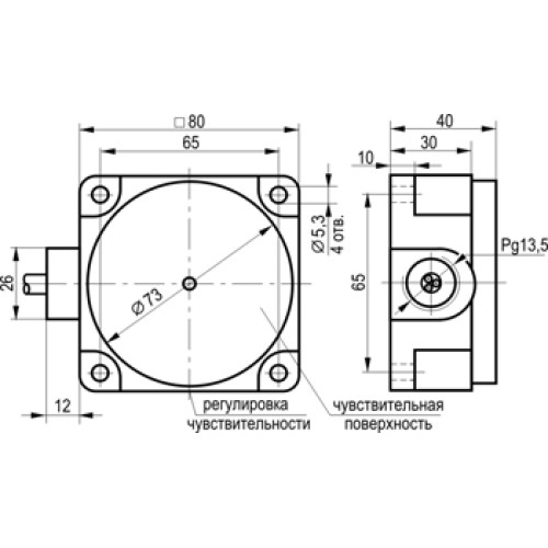 Индуктивный датчик взрывобезопасный ТЕКО ISN I7P5-R50S-N-5