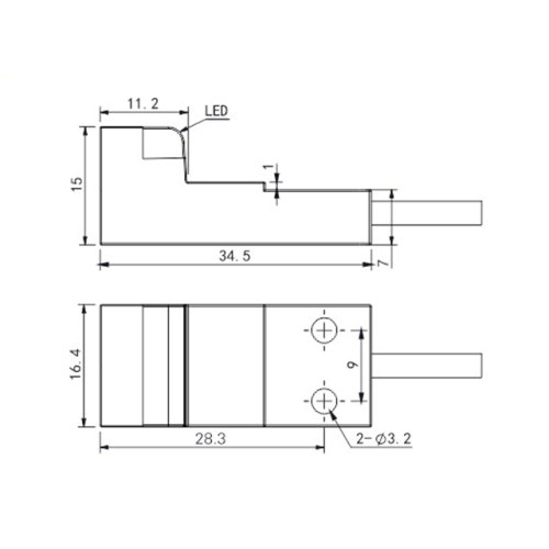 TEN16-05NO Индуктивный датчик
