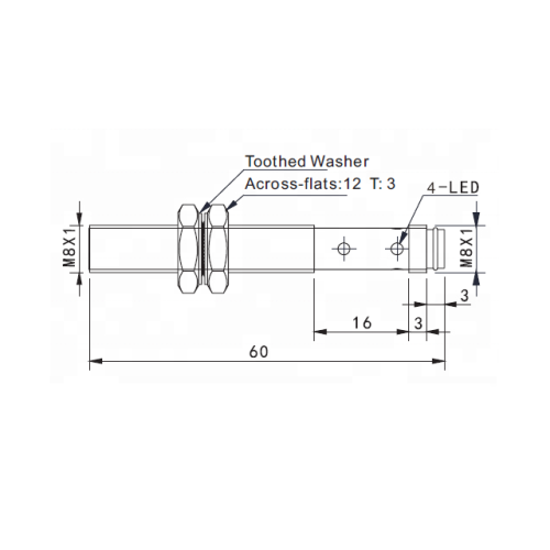 TLF08-02PO-E1 Индуктивный датчик