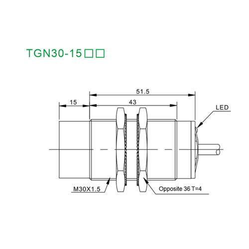 TGN30-15NO Индуктивный датчик
