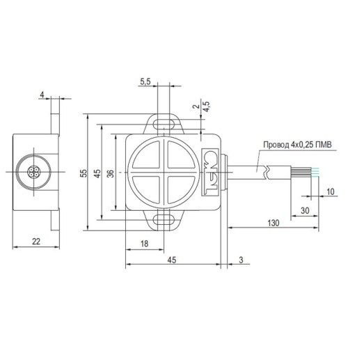 Датчик угла наклона NU I82P-41P12-T-C
