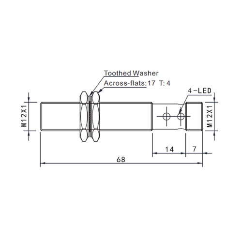 TRF12-02PO-E2 Индуктивный датчик
