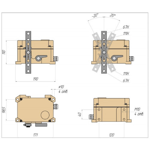Аварийный тросовый выключатель ТЕКО АТВ-0206