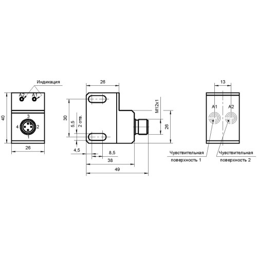 Индуктивный датчик взрывобезопасный ТЕКО ISN IC18P-4-N-LS4