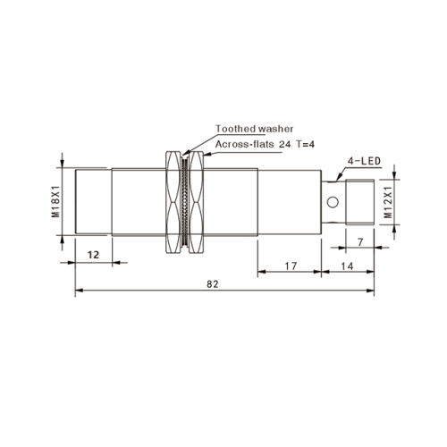 TLN18-16NC-E2 Индуктивный датчик