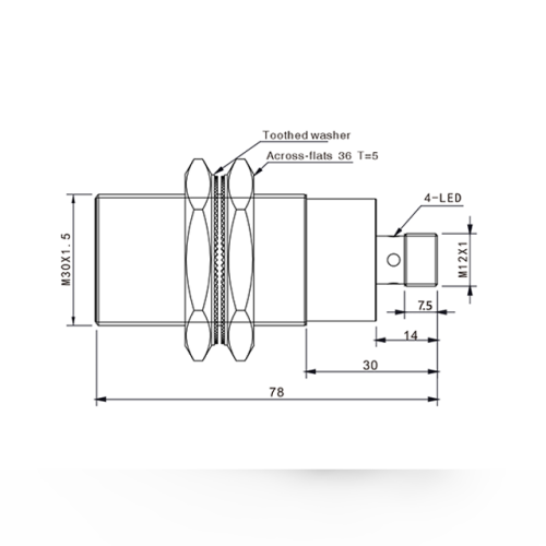 TLF30-16NO-E2 Индуктивный датчик