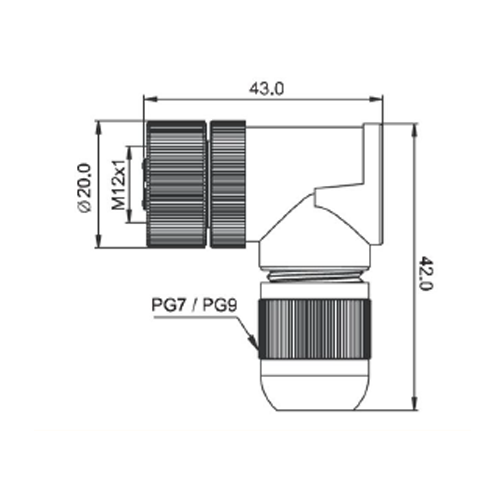 Соединитель CS SB263R-3 (PG7)