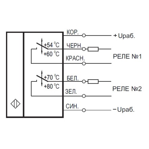 Датчик-реле температуры TT ZG71P8-94U-12-P-C-0,9