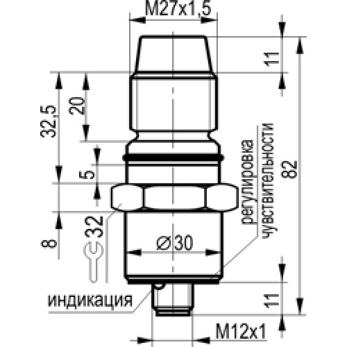 Бесконтактный выключатель CSN WC83S8-5-N-LS4-2
