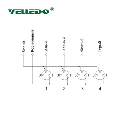 M8-A3-4K3-3.0TL/GY Распределительная коробка