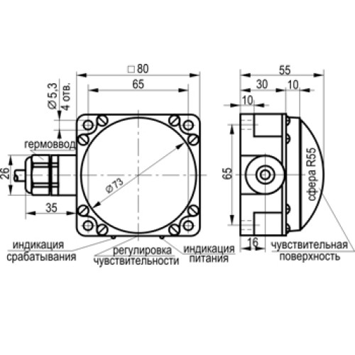 Бесконтактный выключатель CSN I71P-31P-25-LZ
