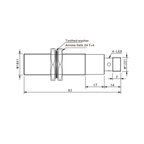 TLF18-08NO-E2 Индуктивный датчик