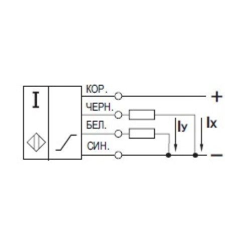 Датчик угла наклона NI I82P-4P12-P-33-C